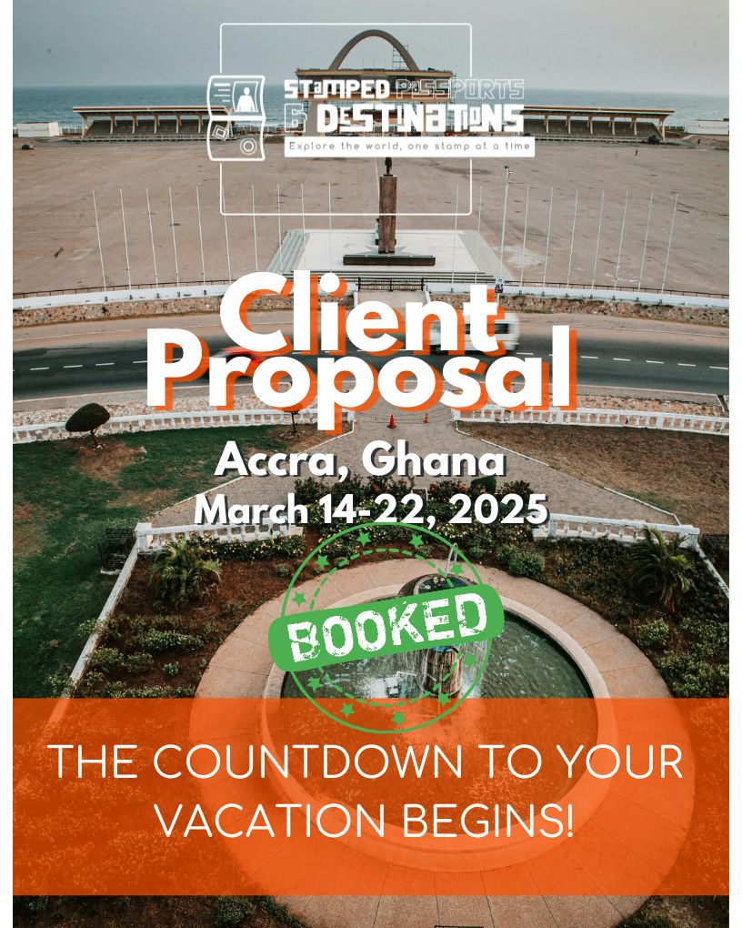 Accra, Ghana — March 14–22, 2025 client proposal