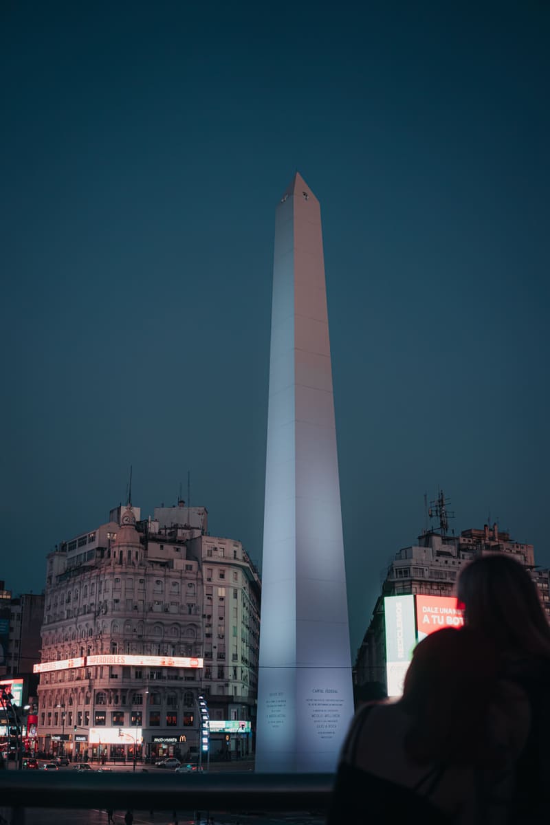 Obelisk at Night — Argentina