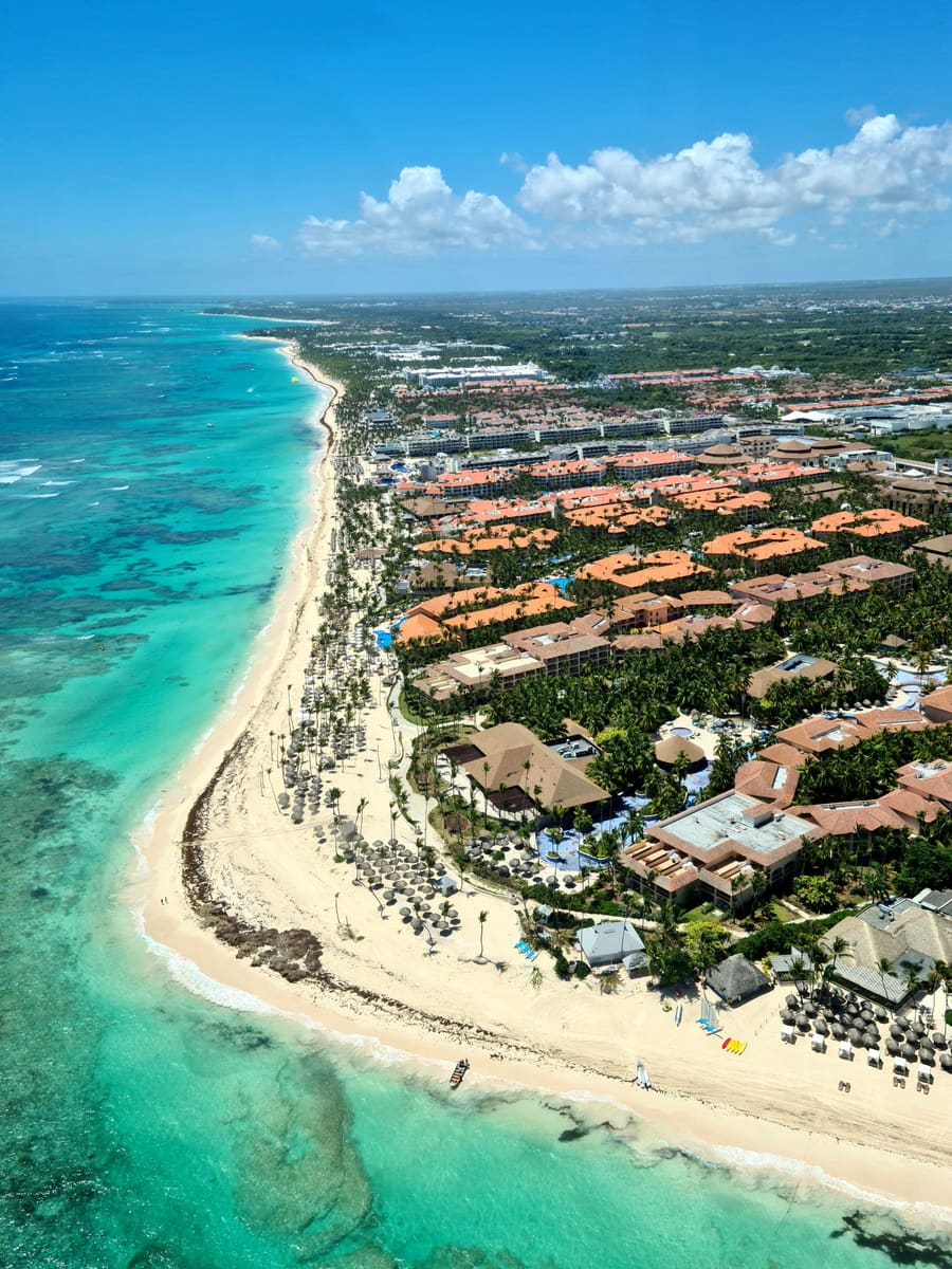 Coastal Town Aerial — Dominican Republic