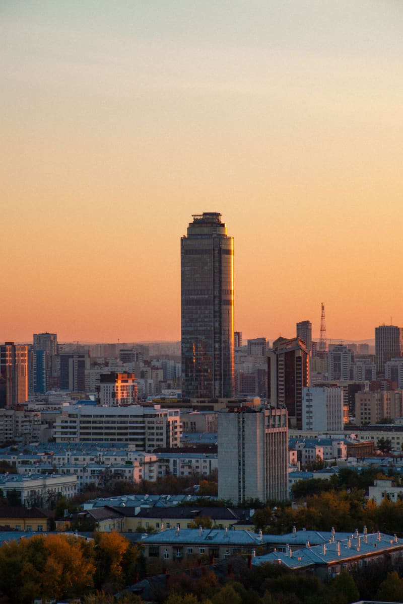 City Skyline Sunset — Kazakhstan