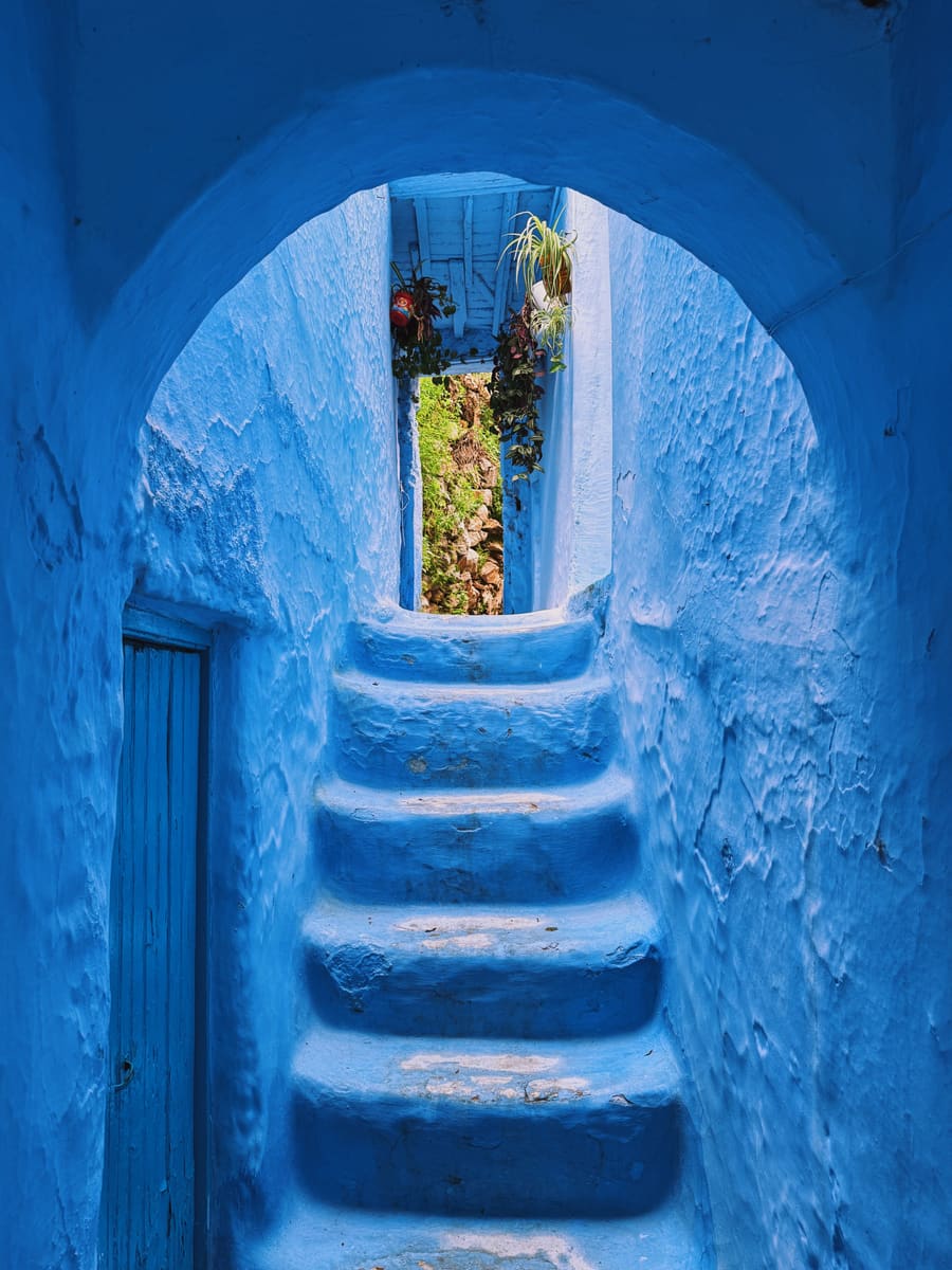 Blue Alleyway — Morocco