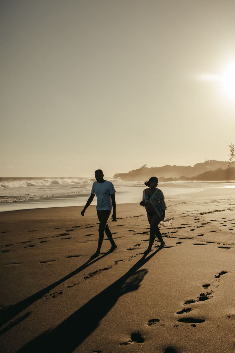 Beach Sunset Stroll — Saint Lucia