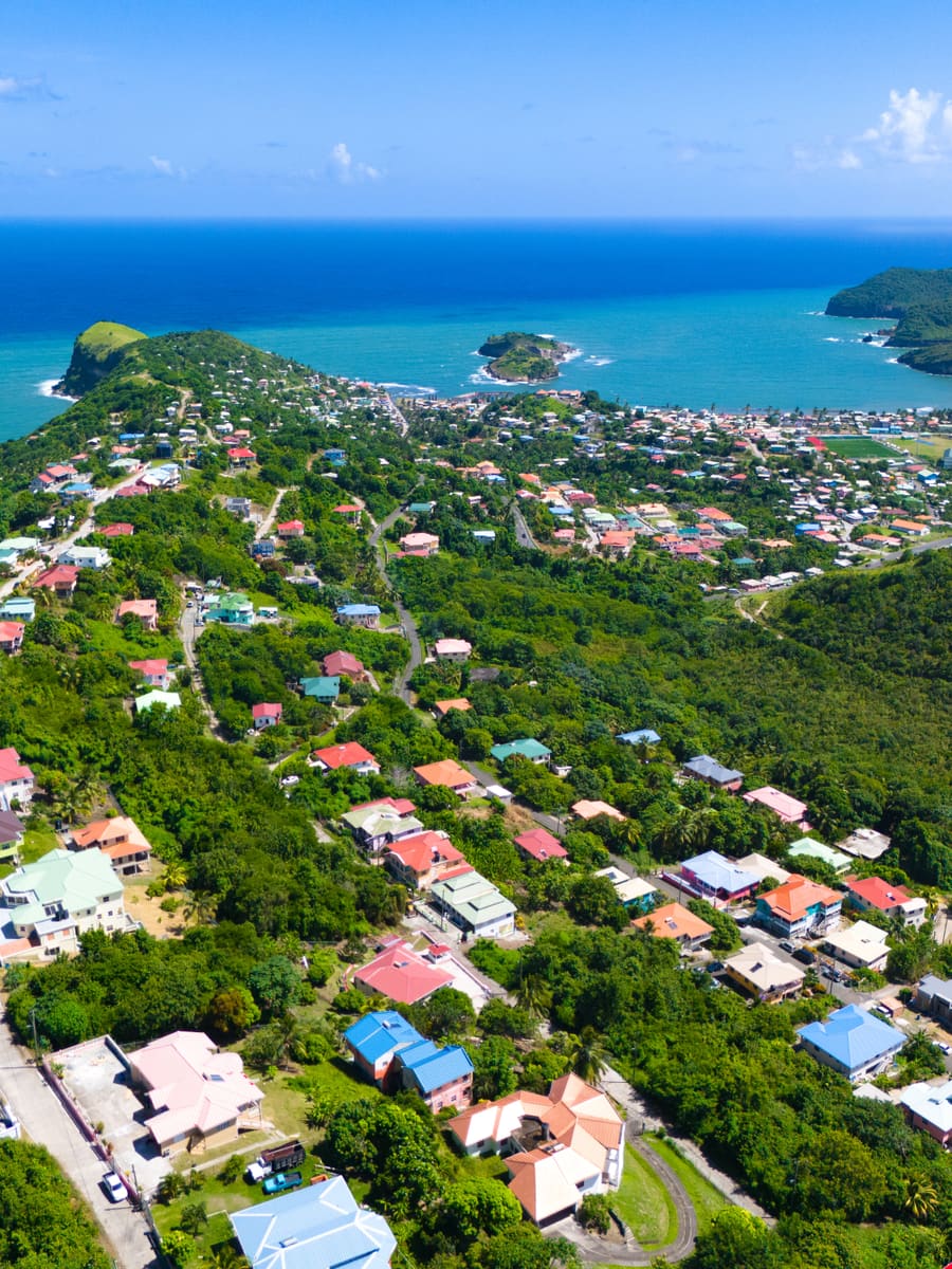 Coastal Town — Saint Lucia