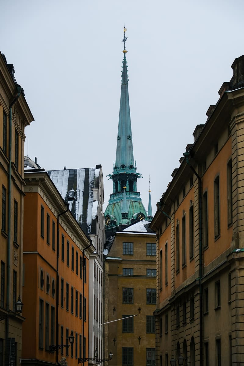 Patina Church Tower — Sweden